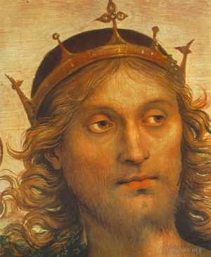 Pietro Perugino Werk - Der Allmächtige mit Propheten und Sibyllen 1500detail2