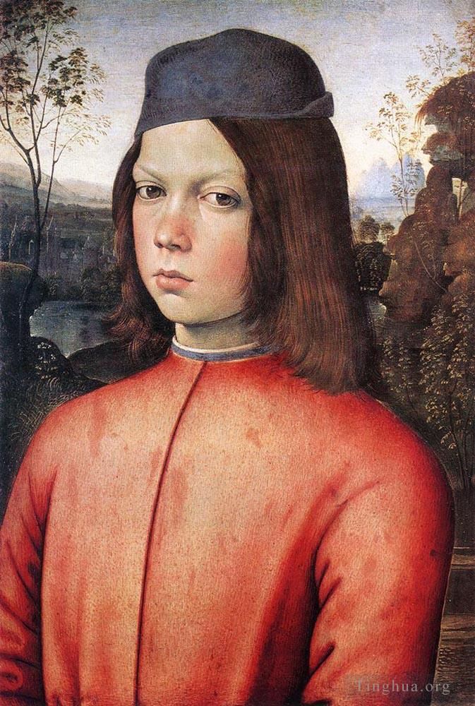 Bernardino di Betto Ölgemälde - Porträt eines Jungen