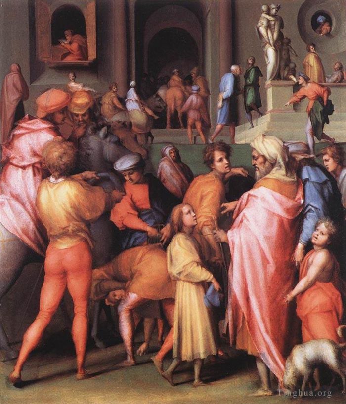 Jacopo da Pontormo Ölgemälde - Joseph wird an Potiphar verkauft