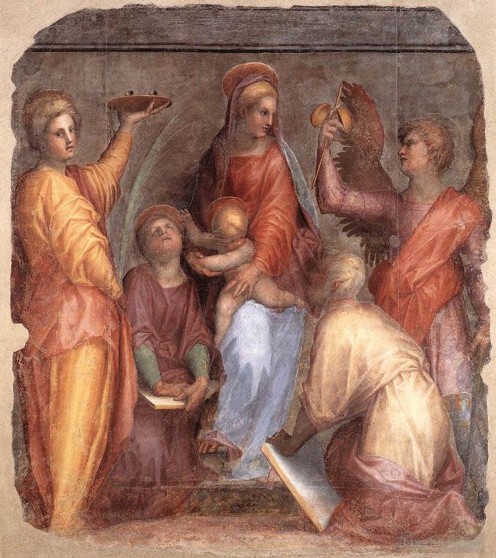 Jacopo da Pontormo Andere Malerei - Sacra Conversazione