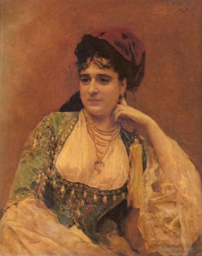 Raimundo de Madrazo y Garreta Ölgemälde - Porträt einer Dame