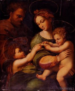 Raphael Werk - Heilige Familie mit dem Heiligen Johannes dem Täufer