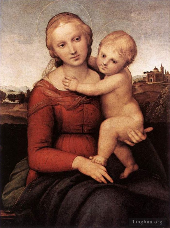 Raphael Ölgemälde - Madonna und Kind Die kleine Cowper-Madonna