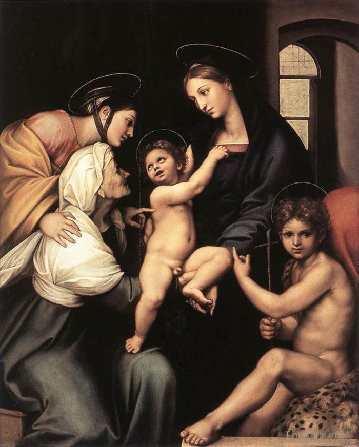 Raphael Ölgemälde - Madonna dellImpannata