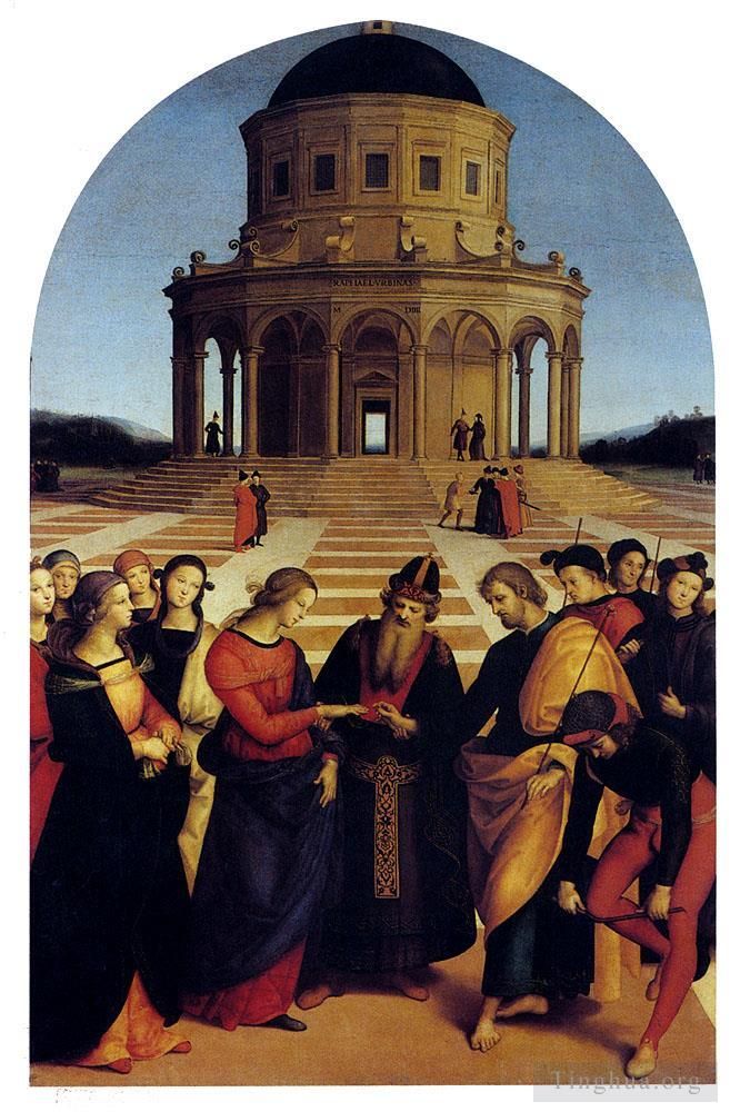 Raphael Ölgemälde - Hochzeit der Jungfrau
