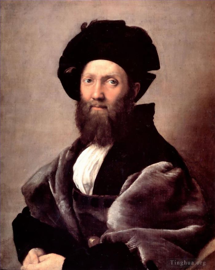 Raphael Ölgemälde - Porträt von Baldassare Castiglione