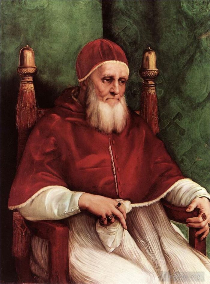Raphael Ölgemälde - Porträt von Julius II. 1511