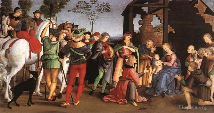 Raphael Ölgemälde - Die Anbetung der Könige Oddi-Altar