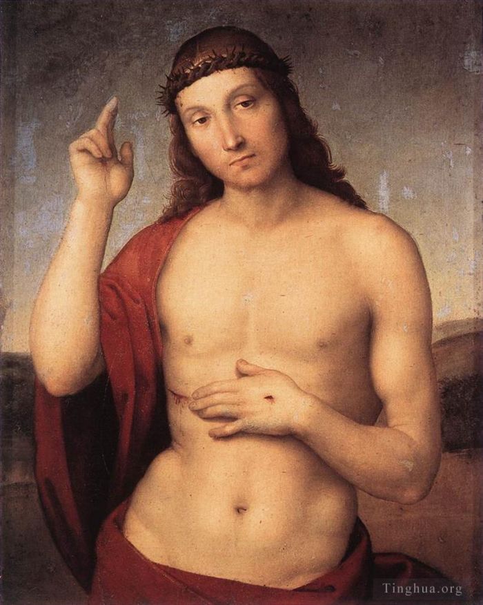 Raphael Ölgemälde - Der segnende Christus