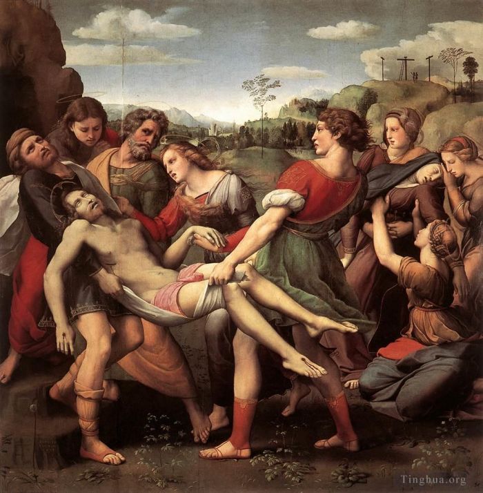 Raphael Ölgemälde - Die Grablegung