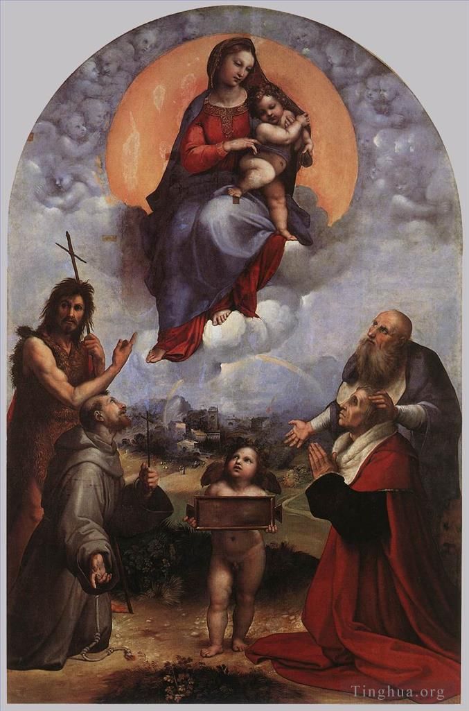 Raphael Ölgemälde - Die Madonna von Foligno