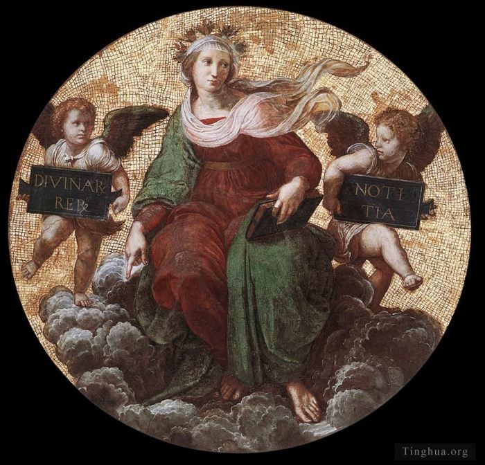 Raphael Ölgemälde - Die Stanza della Segnatura Theologie