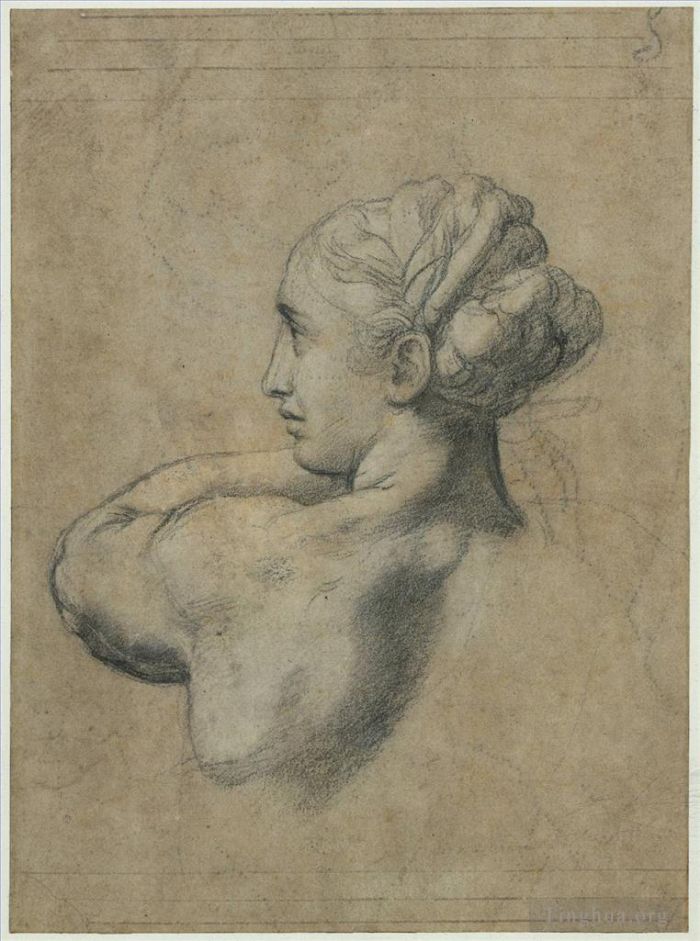 Raphael Andere Malerei - Kopf einer Frau