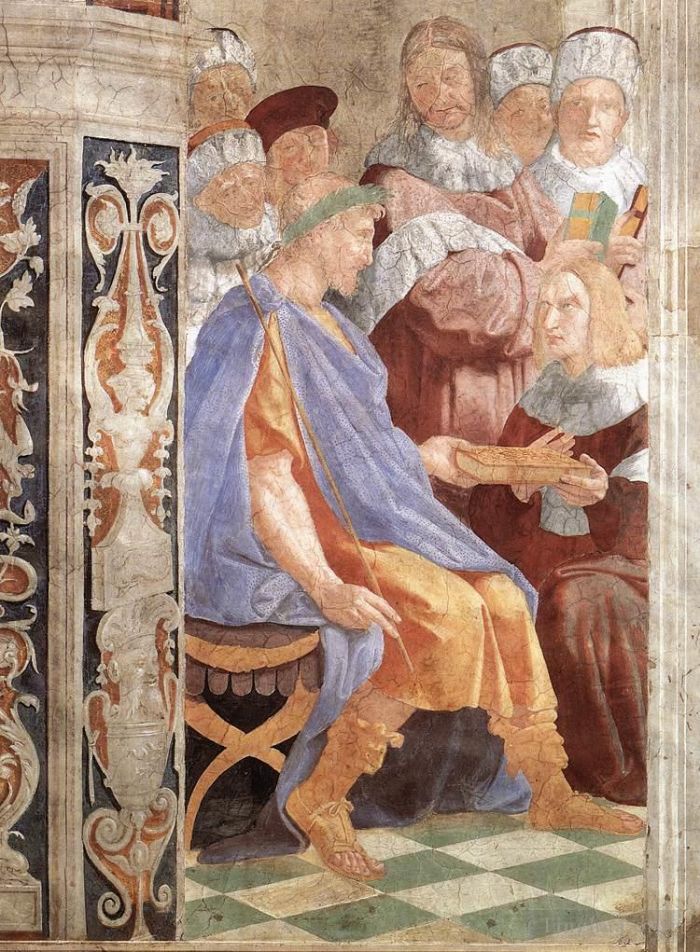Raphael Andere Malerei - Justinian präsentiert Trebonianus die Pandekten