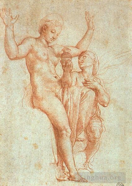 Raphael Andere Malerei - Psyche bietet Venus das Wasser von Styx an