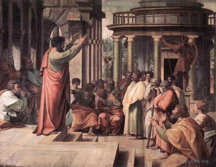 Raphael Andere Malerei - Der heilige Paulus predigt in Athen
