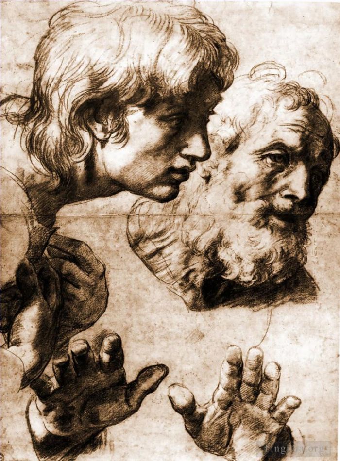 Raphael Andere Malerei - Studien zur Verklärung