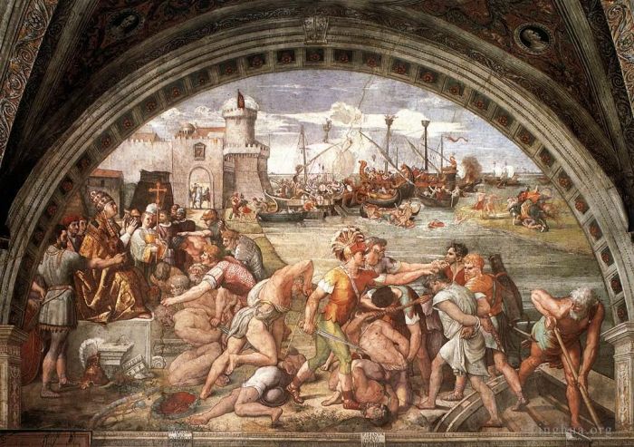 Raphael Andere Malerei - Die Schlacht von Ostia