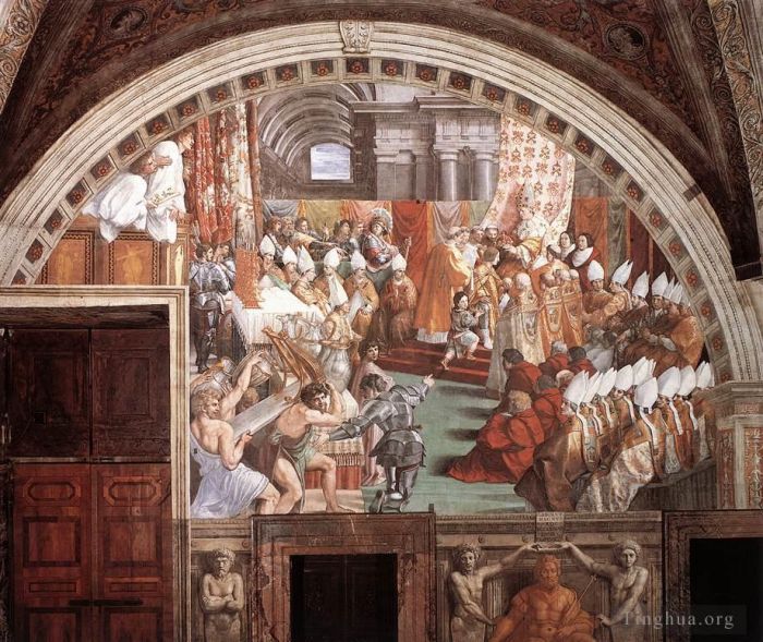 Raphael Andere Malerei - Die Krönung Karls des Großen