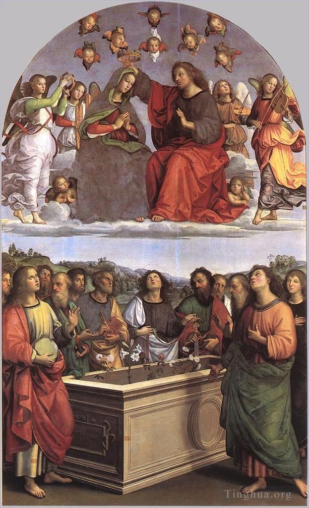 Raphael Andere Malerei - Der Altar der Krönung der Jungfrau Oddi