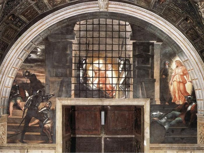 Raphael Andere Malerei - Die Befreiung des heiligen Petrus
