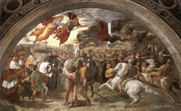 Raphael Andere Malerei - Das Treffen zwischen Leo dem Großen und Attila