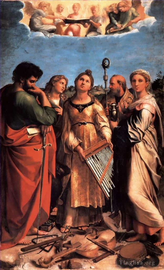 Raphael Andere Malerei - Das Altarbild der Heiligen Cäcilia