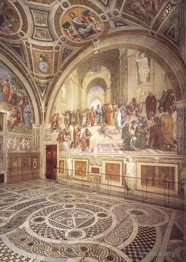 Raphael Andere Malerei - Blick auf die Stanza della Segnatura