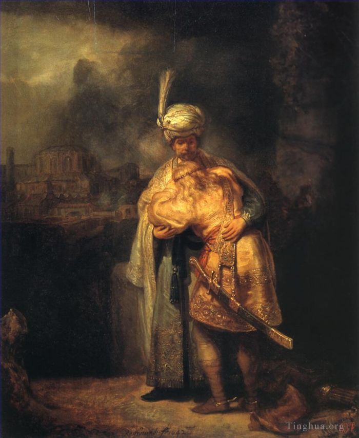 Rembrandt Ölgemälde - David und Jonathan