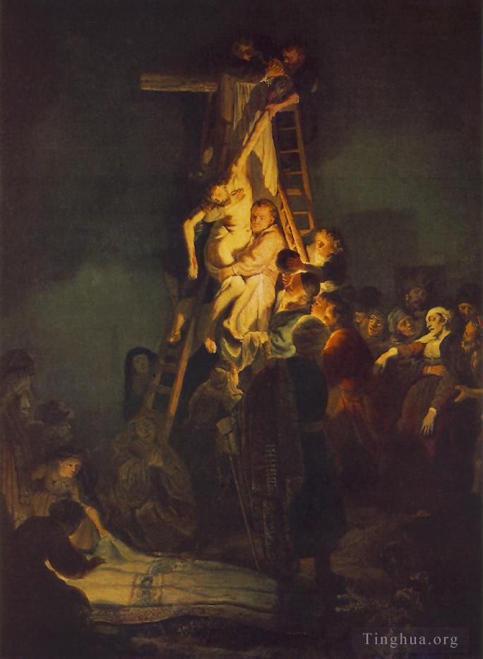 Rembrandt Ölgemälde - Abstieg vom Kreuz