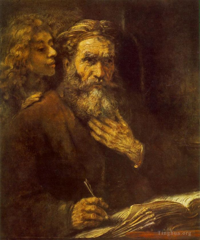 Rembrandt Ölgemälde - Evangelist Matthäus