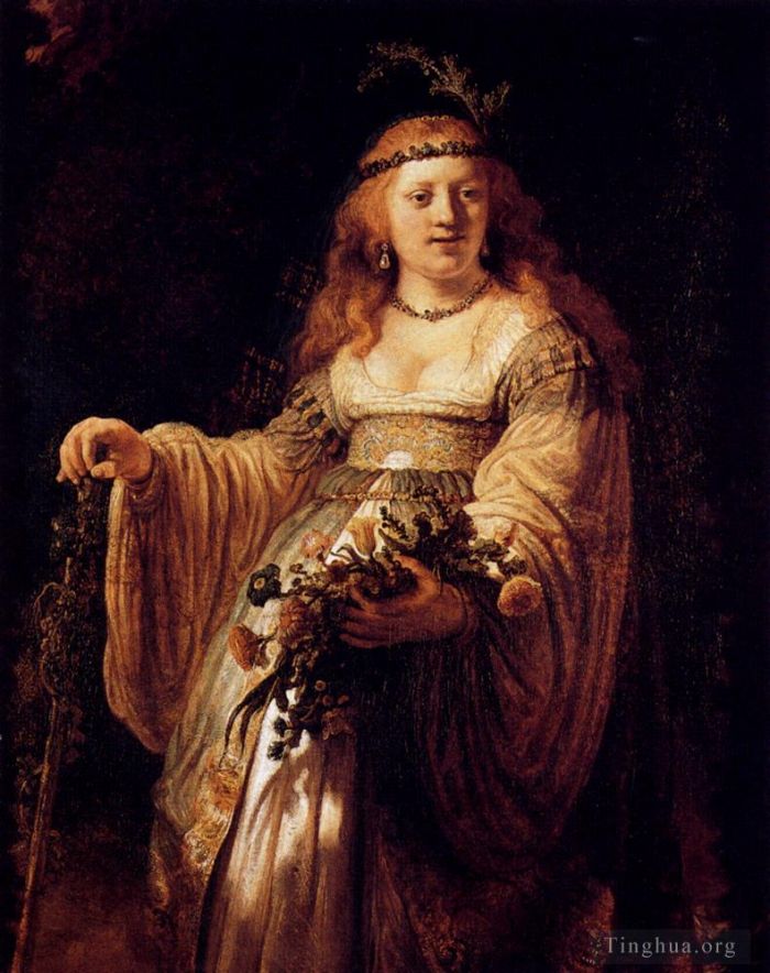 Rembrandt Ölgemälde - Flora
