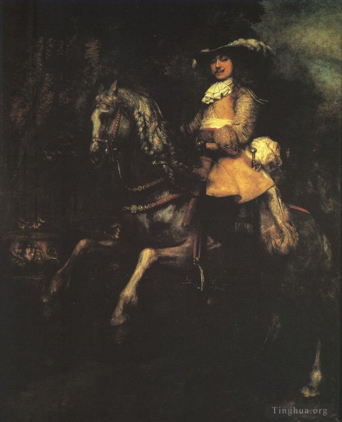 Rembrandt Ölgemälde - Frederick Rihel zu Pferd