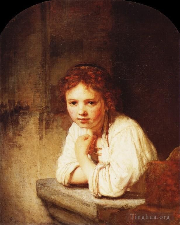 Rembrandt Ölgemälde - Mädchen