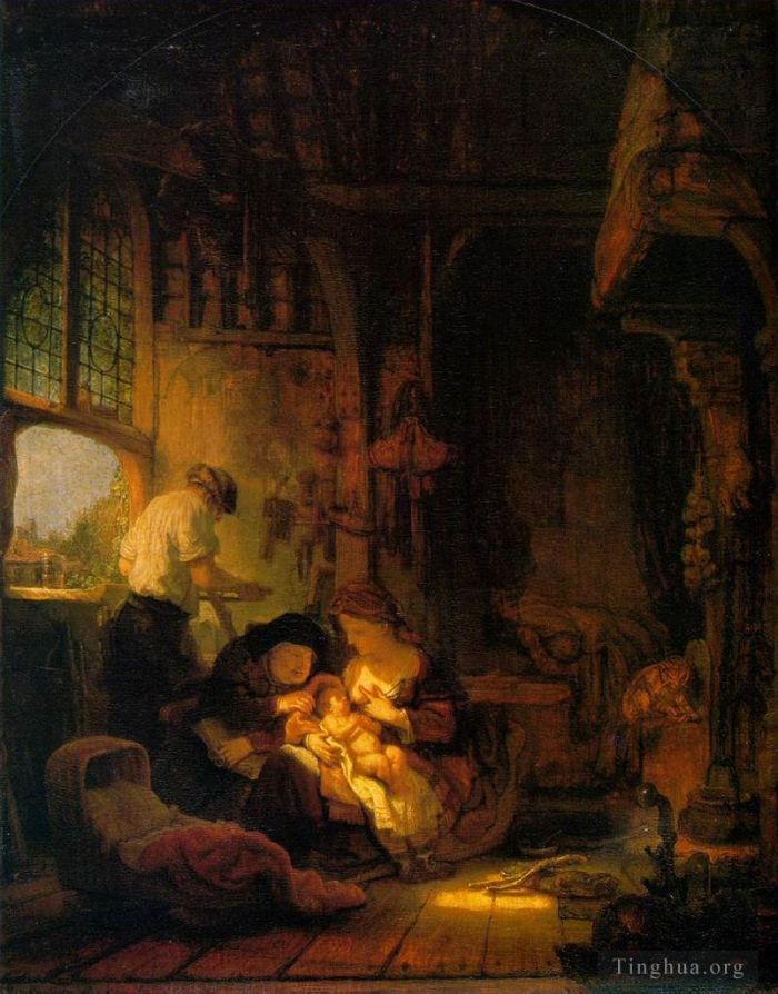 Rembrandt Ölgemälde - heilige Familie