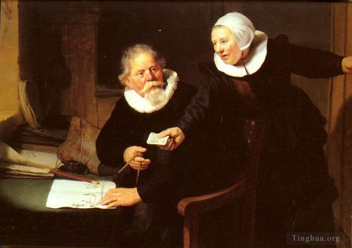 Rembrandt Ölgemälde - Jan Rijcksen und seine Frau