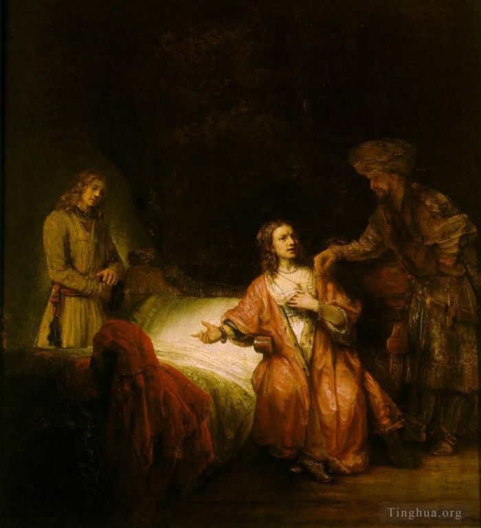 Rembrandt Ölgemälde - Joseph wird von Potiphars Frau angeklagt