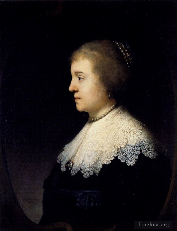 Rembrandt Ölgemälde - Porträt von Amalia Van Solms