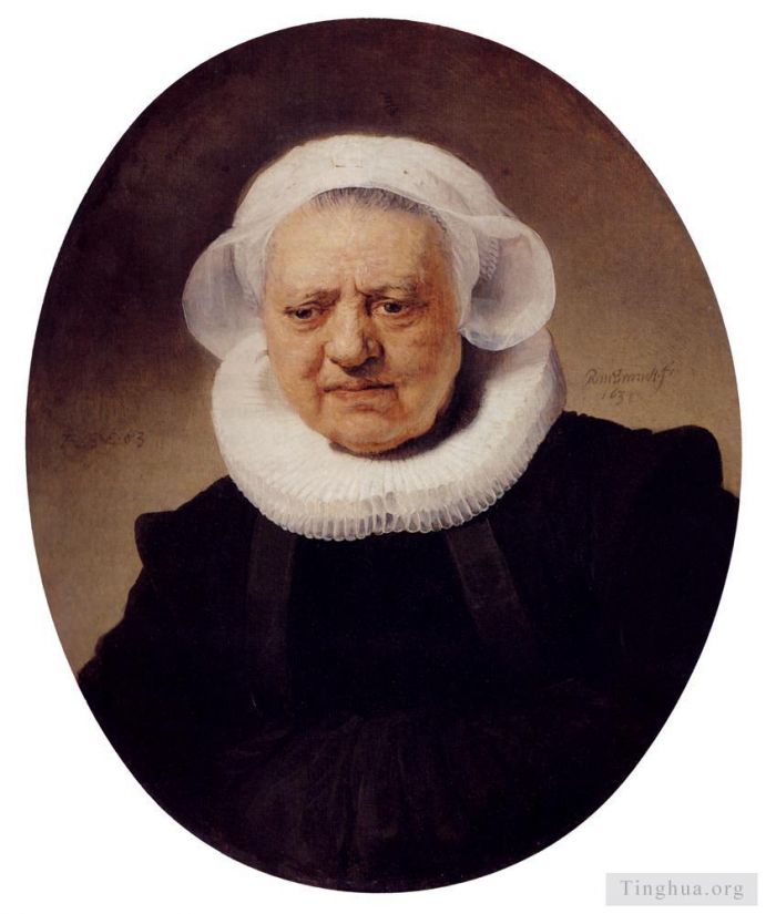 Rembrandt Ölgemälde - Porträt einer 83-jährigen Frau