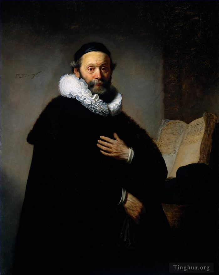 Rembrandt Ölgemälde - Porträt von Johannes Wtenbogaert