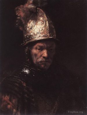 Rembrandt Werk - Porträt eines Mannes mit goldenem Helm