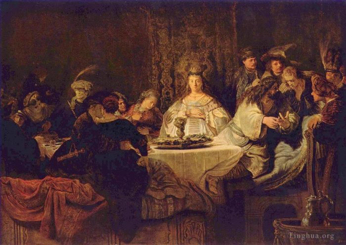 Rembrandt Ölgemälde - Samson bei der Hochzeit