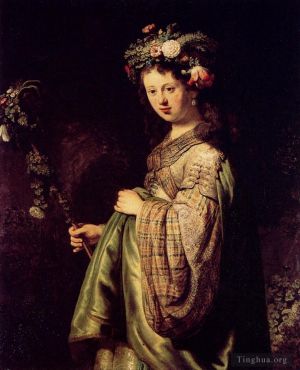 Rembrandt Werk - Saskia als Flora