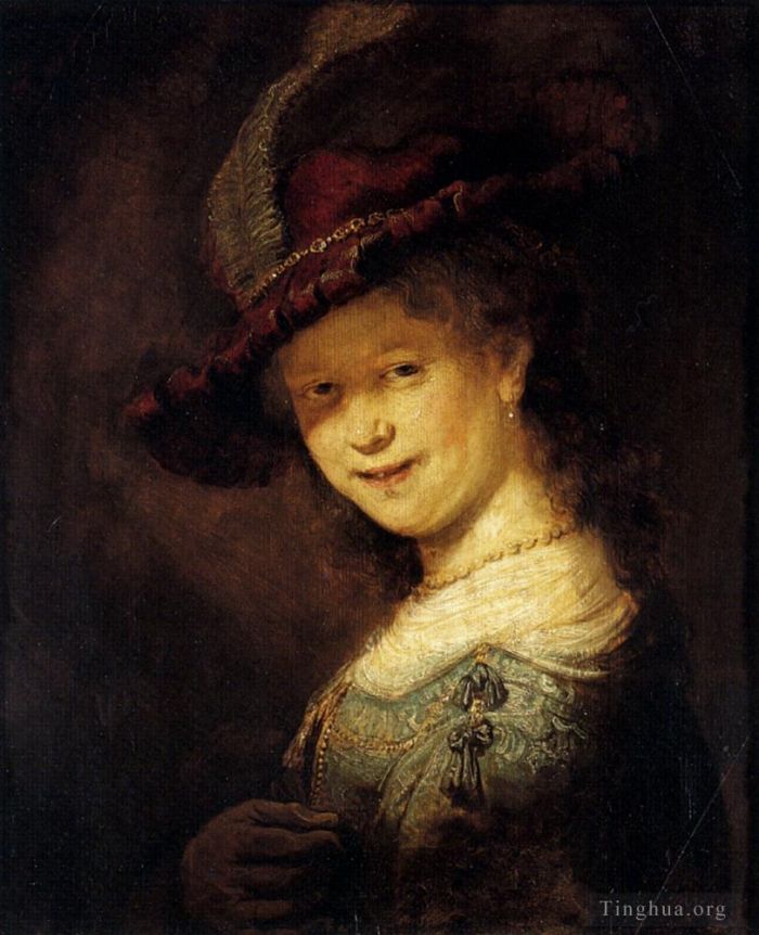 Rembrandt Ölgemälde - Saskia lacht