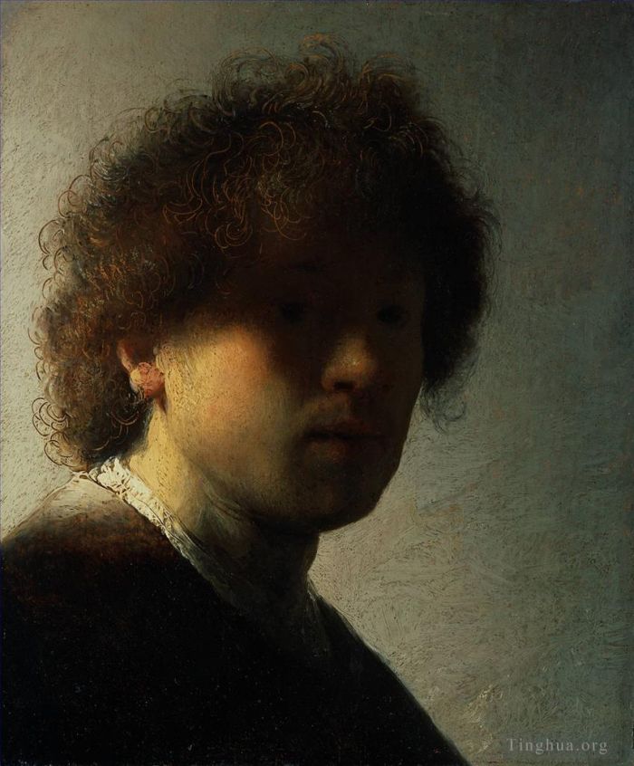 Rembrandt Ölgemälde - Selbstporträt in jungen Jahren 1628