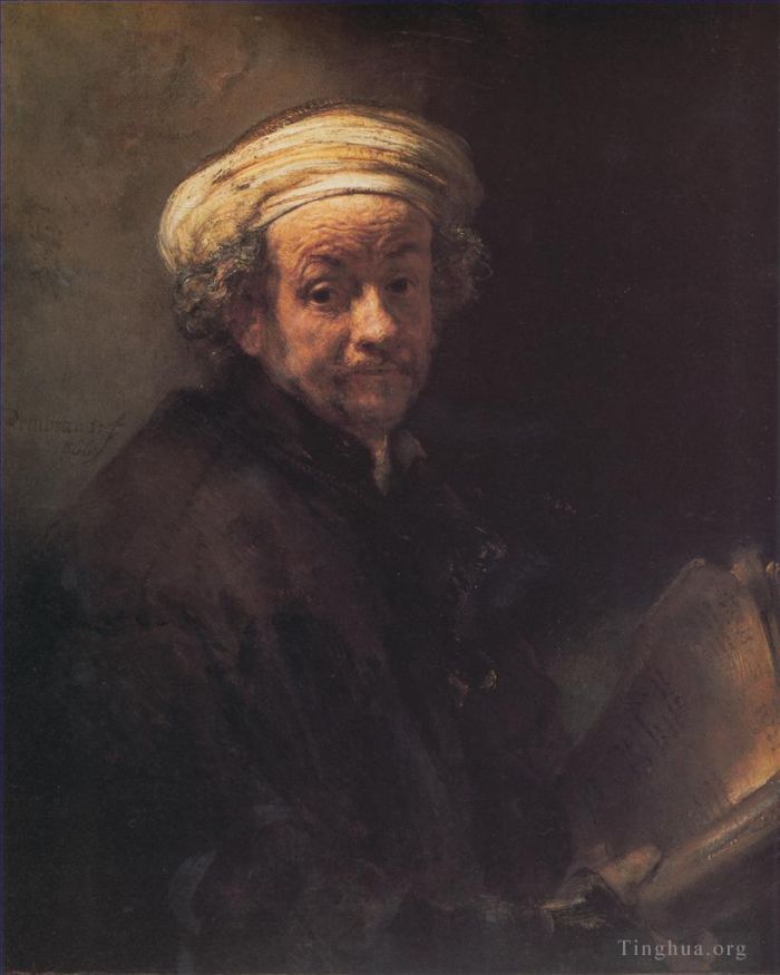 Rembrandt Ölgemälde - Selbstporträt als Apostel Paulus