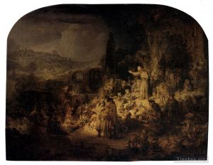 Rembrandt Werk - Johannes der Täufer predigt