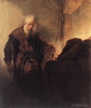 Rembrandt Werk - Der heilige Paulus an seinem Schreibtisch
