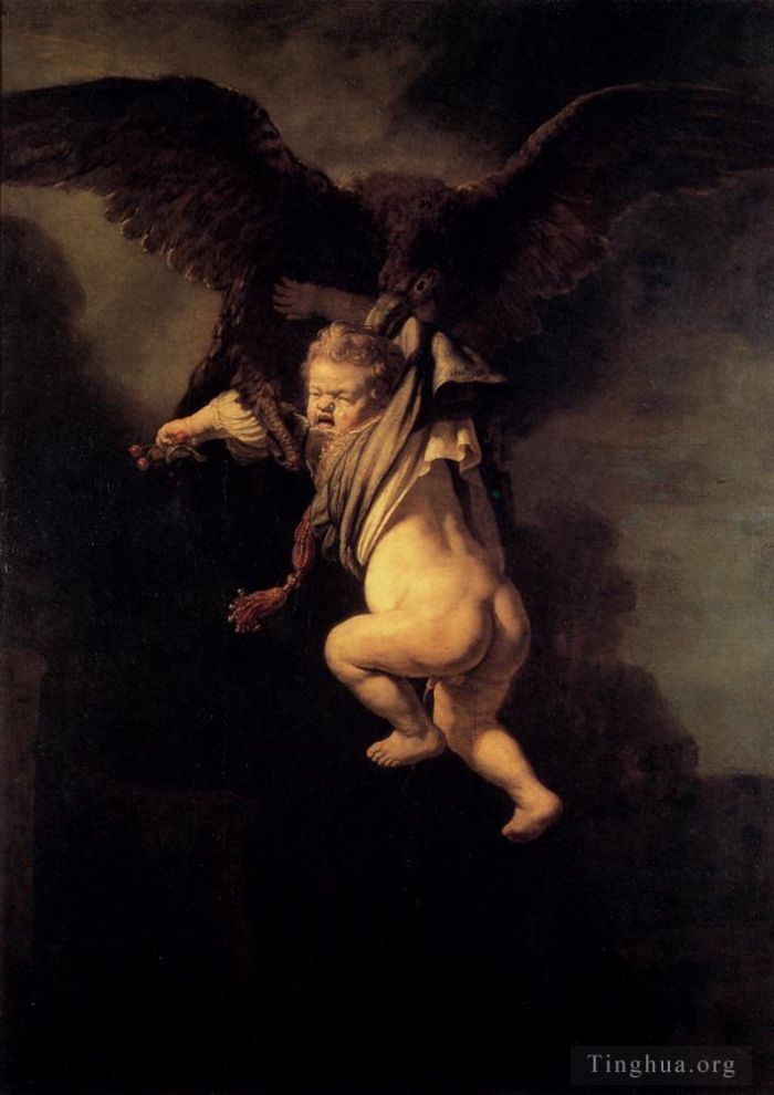 Rembrandt Ölgemälde - Die Entführung von Ganymed