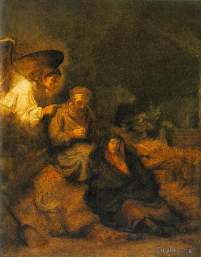 Rembrandt Ölgemälde - Der Traum des heiligen Josef